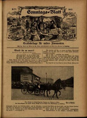 Ausgabe vom Sonntag, den 29. Juni 1913.