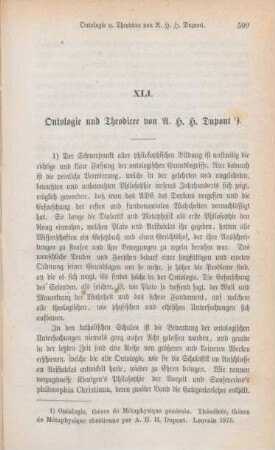 599-609 Ontologie und Theodicee von A. H. H. Dupont