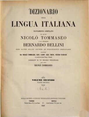 Dizionario della lingua italiana : Nouvamente comp. Con oltre 100000 giunte ai precedenti dizionarii. 2,2., (G a L)