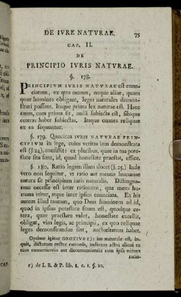 Cap. II. De Principio Iuris Naturae