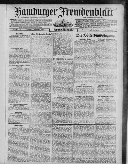 Hamburger Fremdenblatt, Abendausgabe