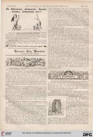Für Bibliotheken, Antiquare, Sammler, Zeichner, Lithographen usw.!!