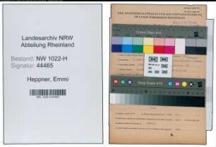 Entnazifizierung Emmi Heppner , geb. 09.03.1910 ()