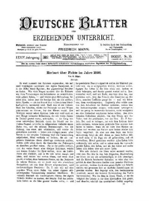 Herbart über Fichte im Jahre 1806 : (Schluss)