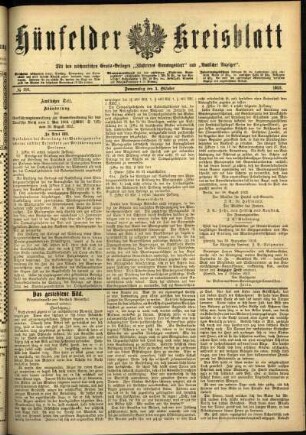 Ausgabe vom Donnerstag, den 03. Oktober 1912.