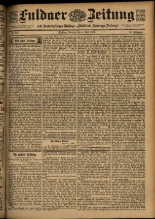 Ausgabe vom Montag, den 08. Mai 1899.