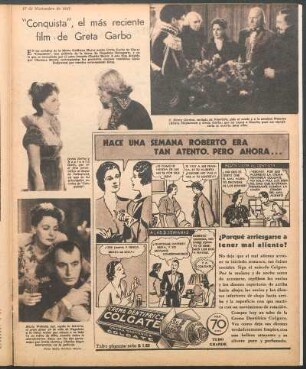 "Conquista", el más reciente film de Greta Garbo