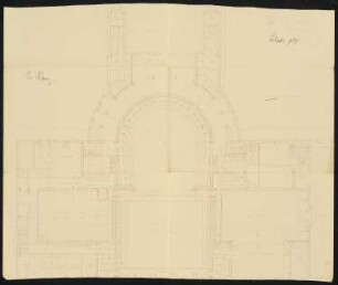 Lobetheater, Breslau: Grundriss 1:100 2.Obergeschoss