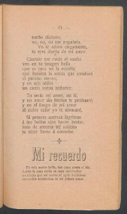 Mi recuerdo