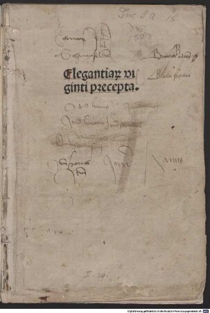 Elegantiarum viginti praecepta