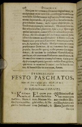 Evangelium Festo Paschatos.