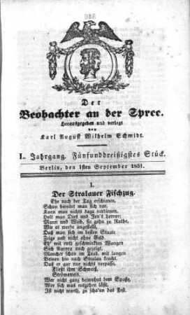 35. Stueck, 1. September 1851