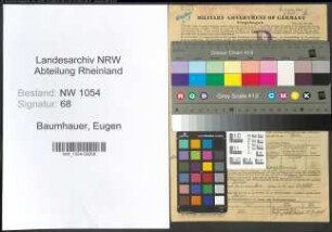 Entnazifizierung Eugen Baumhauer , geb. 20.11.1901 (Justizinspektor)