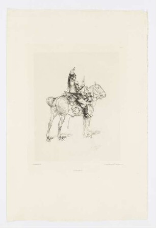 Cuirassier, aus: "L’Illustration nouvelle", Paris 1875