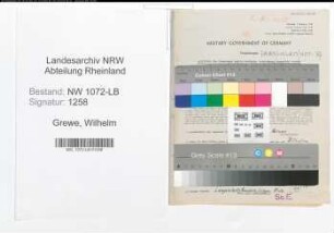 Entnazifizierung Wilhelm Grewe , geb. 05.12.1891 (Wirt)