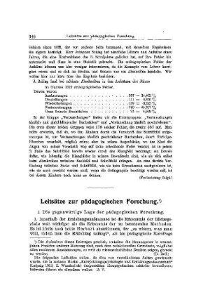 Leitsätze zur pädagogischen Forschung