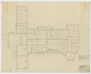 Villa Ollk Miquelstraße 16, Berlin-Schmargendorf: Statik Kellergeschoss 1:50