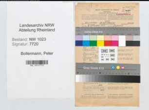 Entnazifizierung Peter Bollermann , geb. 27.09.1913 (Stukkateur)