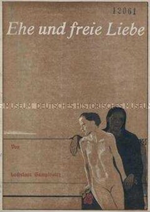 Schrift über Ehe und freie Liebe im Sozialismus mit einer Umschlagzeichnung von Käthe Kollwitz