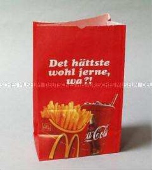 Tüte für ein Menü: Big McPäck
