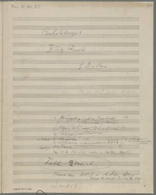 Concertos, Sketches, cemb, orch, op.14, LüdD p.443 - BSB Mus.N. 119,65 : Cembalokonzert // IV. Satz (Finale) // H. Distler