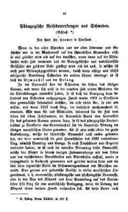 Pädagogische Reisebemerkungen aus Schweden : (Schluß)