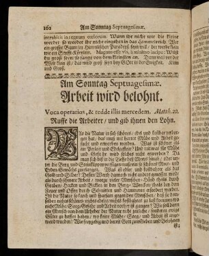 162-169, Am Sonntag Septuagesimae