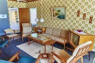 Wohnzimmer Quelle-Fertighaus im Museum
