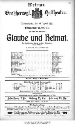 Glaube und Heimat