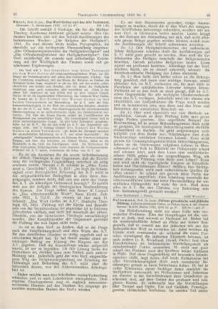 46-47 [Rezension] Heinemann, Isaak, Philons griechische und jüdische Bildung