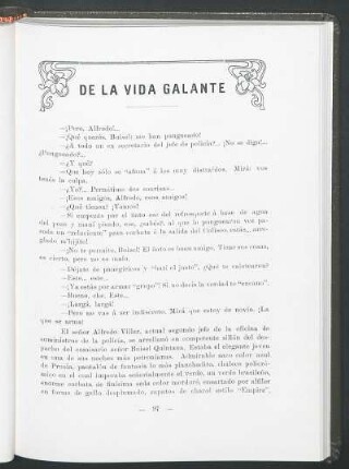 De la vida galante