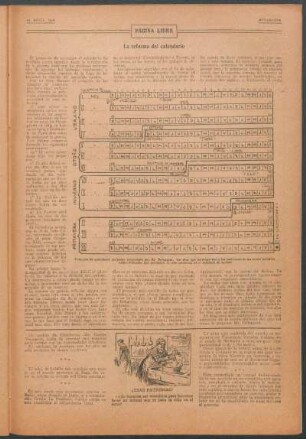 Página libre : La reforma del calendario