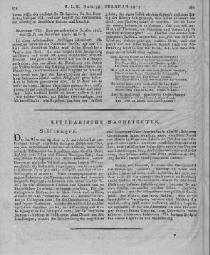 Hornthal, J. P. v.: Rede am achtzehnten October 1816. Bamberg 1816