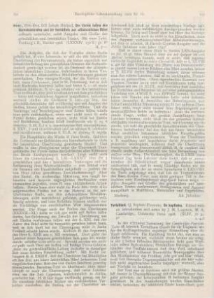 292-294 [Rezension] Tertulliani, Florentis, De baptismo