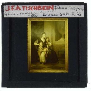 Tischbein, Christiane Amalie von Anhalt-Dessau und Kinder