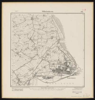 Messtischblatt [2414] = 1018 : Wilhelmshaven, 1919 : Messtischblatt [2414] = 1018 : Wilhelmshaven. - Aufn. 1891, hrsg. 1892, B. 17, Auflagedr. 1919. - [Berlin] : Reichsamt für Landesaufnahme, 1919. - 1 Kt. : einfarb. - Ohne Gitternetz. - Ohne Planzeiger. - Ohne Zeichenerklärung