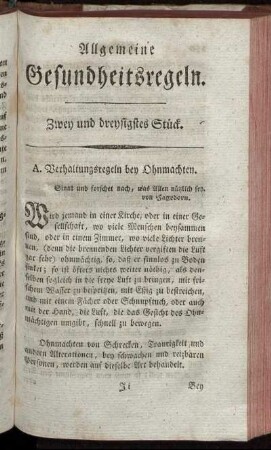 Zwey und dreißigstes Stück.