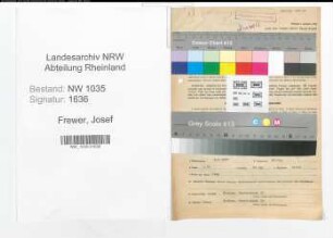 Entnazifizierung Josef Frewer , geb. 02.06.1921 (Angestellter)