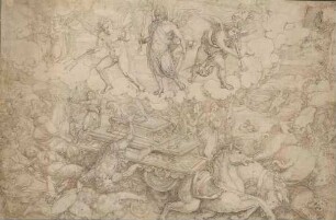 Allegorisch-mythologische Szene (Sturz des Phaeton? / Allegorie auf den Hochmut der Menschheit?)