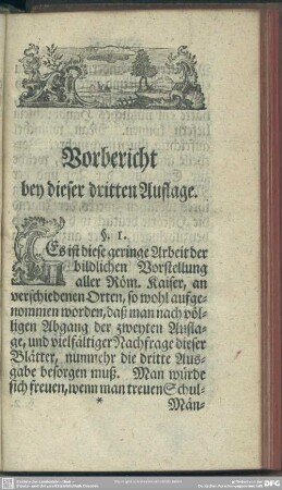 Vorbericht bey dieser dritten Auflage