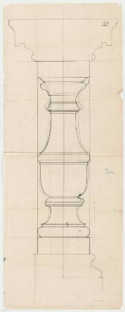 Thiersch, Friedrich von; München; Justizpalast - Baluster (Ansicht)