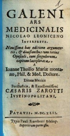Ars medicinalis