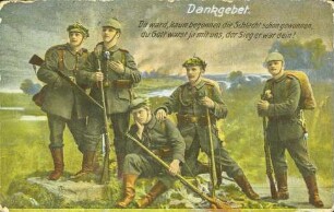 Dankgebet. - Da ward, kaum begonnen [...]