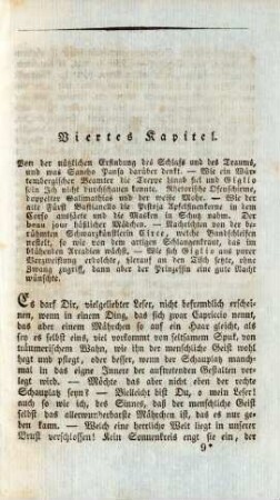 Viertes Kapitel. Von der nützlichen Erfindung des Schlafs und des Traums, ...
