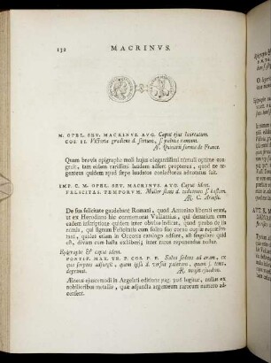 Macrinus. [ ... mit Abbildungsbeschreibung].