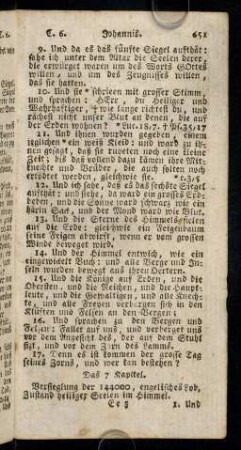 651-662, Das 7. - 12. Kapitel