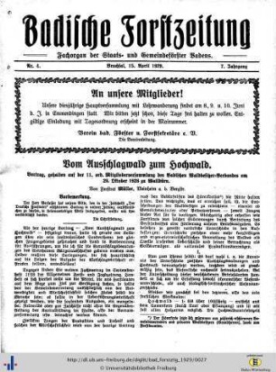 Nr. 4, 15. April 1929