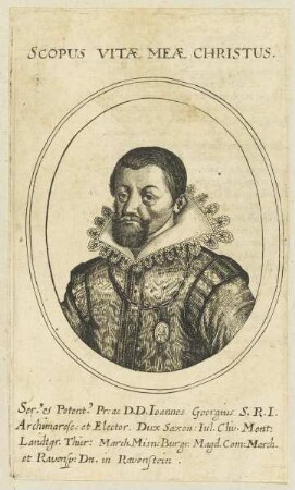 Bildnis des Ioannes Georgius, Dux Saxon.