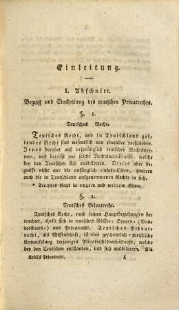 [Franz Xaver] Krüll's Teutsches Privatrecht
