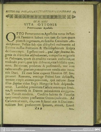 [Historia De Vita Sancti Ottonis Epitome]